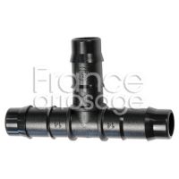 RACCORD TE DOUBLE CANNELURE POLYACETAL (x25)